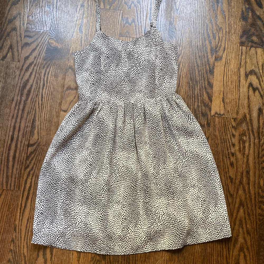 Women's Aqua Dress, Size S, White & Black